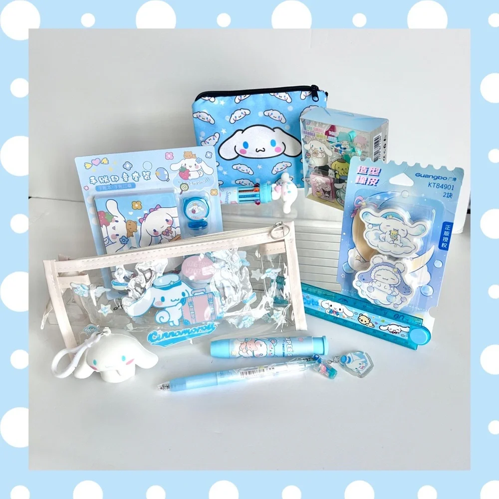 🩵(CIN328) Cinnamoroll Adorable 10-Piece Pencil Case Bundle! - Picture 1 of 11